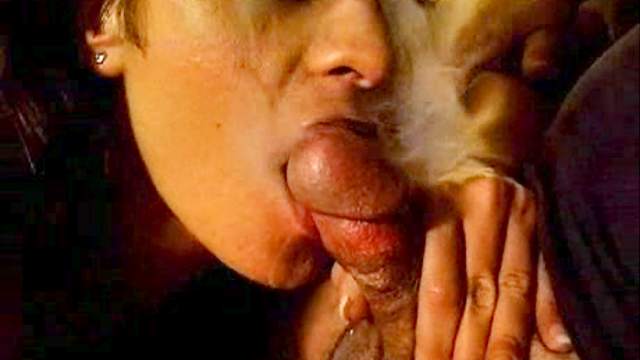 Solo smoker wants to suck on his cock