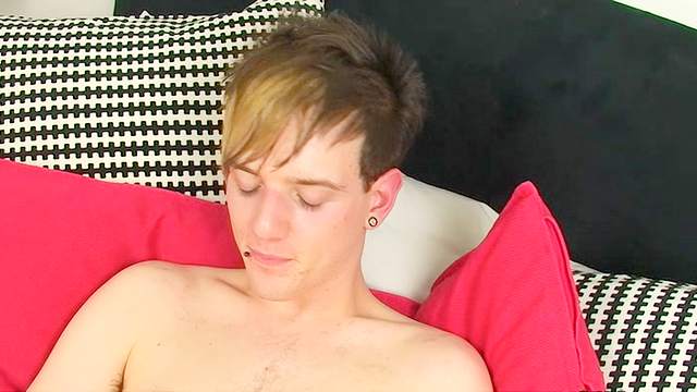 That cute guy is Lucas James, enjoy his masturbation session