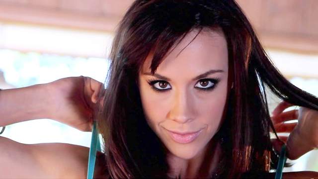 Chanel Preston showing her cute sexy shaved pussy