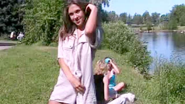 Olga showing herself in a public place, take a look