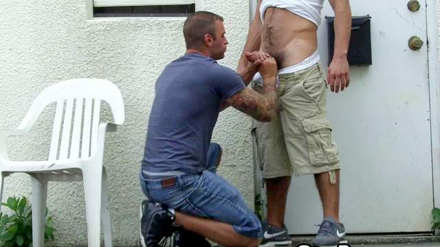 Stunning outdoor massage with cute Ricky Larkin