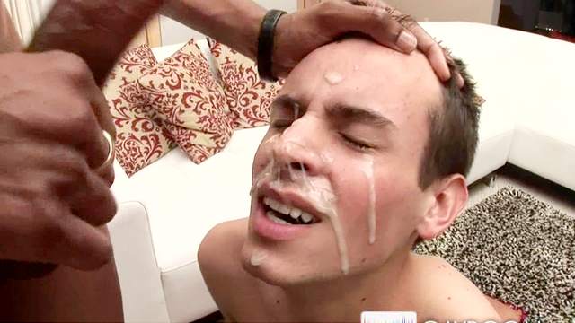 Stunning white guy Jonathan Cole being penetrated by black cock