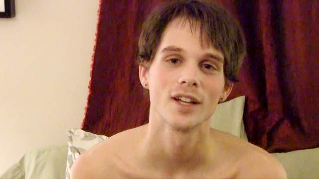Hot interview with a nice sexy brunette