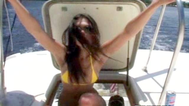 Captain Josh and sexy tanned babe Vanezza