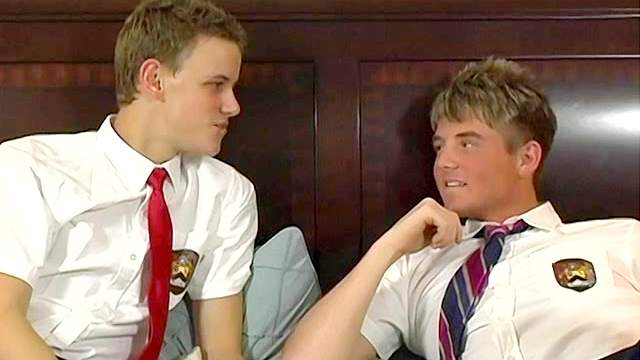 Two sexy schoolboys Tyler Berke and Tyler Bradley