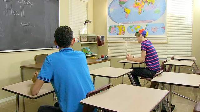 Skinny gay is penetrating asshole of his friend