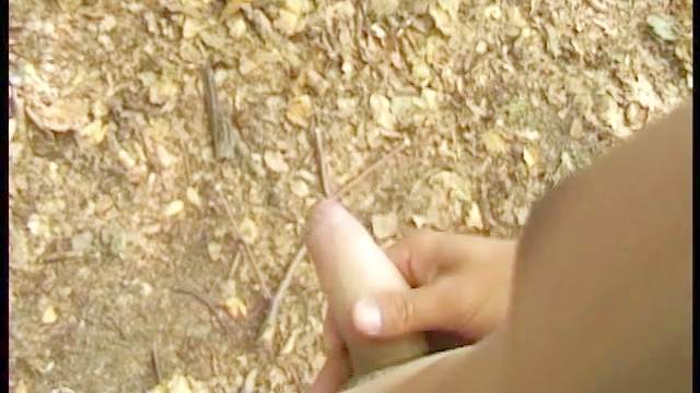 Innocent gay is masturbating is small shaft