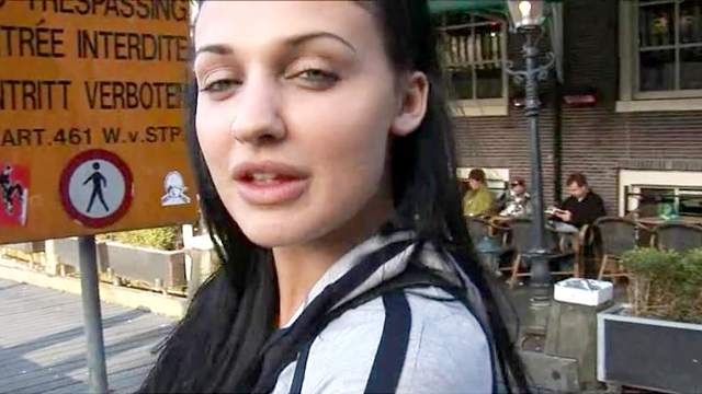 Aletta Ocean sucks and gets sexy facial shot