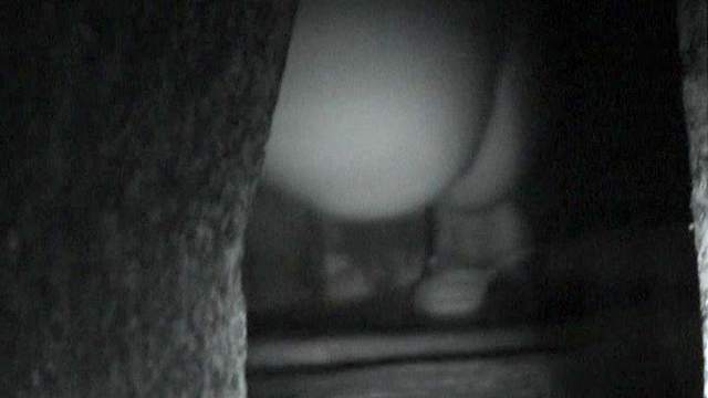 Pissing video of a hidden cam in the toilet