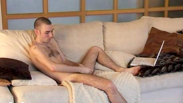 Hot bald dude is playing with his nice shaft