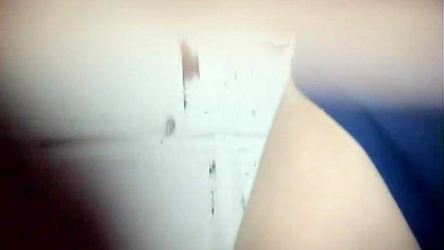 Cute blonde is peeing and showing off her sad face