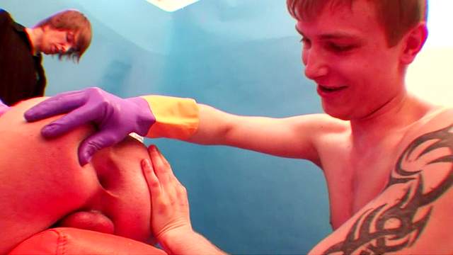 Slender gay is fucking his slutty boyfriend